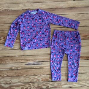 REI Girls' Purple & Pink Circle-Print Baselayer Set